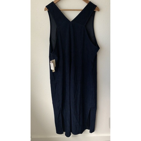 Amanda Smith NWT Vintage 90's Long Jumper Dress W side slits Embroidered 1X - Picture 6 of 7